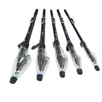 Telescopic Travel Spinning Rod Carbon Fiber Fishing Pole