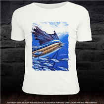 Digital Graphic Printed Fishing Tee-shirt